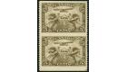 SG274 Variety. 1928 5c Olive-brown. 'Imperforate x Perforate Pai