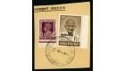 SG O150a. 1948 1 1/2a Brown. Superb fine used on piece...