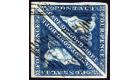 SG19. 1864 4d Deep blue. Choice superb fine used pair...