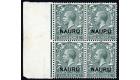 SG8a. 1916 4d Slate-green. 'NAUP.U' for 'NAURU'. Superb fresh mi
