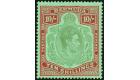SG119a. 1939 10/-Bluish green and deep red/green. Superb fresh m
