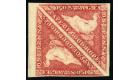 SG5ba. 1858 1d Deep rose-red 'Watermark Sideways' Superb fresh..
