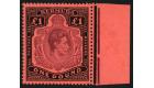 SG121b. 1943 £1 Pale purple and black/pale red. Brilliant U/M m