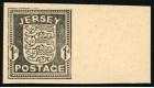 1941. 1d Plate proof in black on thick card...