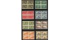 SG188-195. 1908 Set of 8. All in superb fresh mint blocks...