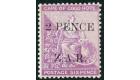 SG3. 1899 '2 PENCE'on 6d Mauve. Choice superb fresh mint...