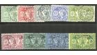 SG43-51. 1925 Set of 9. Superb fine used...