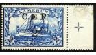 SG B11a. 1915 2s on 2m Blue. 'S' Inverted. Superb fresh sheet ma