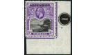 SG8. 1922 3/- Black and violet. Brilliant fresh U/M corner plate