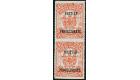 SG142a. 1901 $1 Scarlet. 'Vertical Pair, Imperforate Between'...