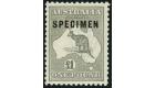 SG75s. 1924 £1 Grey. 'SPECIMEN'. Superb fresh U/M mint...