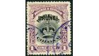SG11a. 1906 1c Black and purple. 'Black Overprint'. Superb fine 