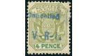 SG6. 1900 4d Sage-green and green. Very fine fresh mint...