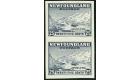 SG219a. 1932 25c Slate. 'Imperforate Pair'. Brilliant U/M mint..