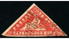 SG13. 1861 1d Vermilion. Superb fine used with beauitful colour 