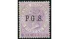 SG O3a. 1889 6c Lilac. Wide space between 'G' and 'S'. Superb fr
