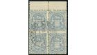 SG85a. 1906 2/6 Bluish grey. 'Vertical Pair, Imperforate Between