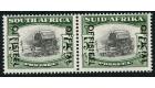 SG O49. 1951 5/- Black and blue-green. Brilliant U/M mint pair..