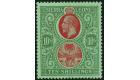 SG D18. 1902 10d. Emerald-green. Superb fresh well centred mint.