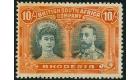 SG164. 1910 10/- Blue-green and orange. Very fine fresh mint...