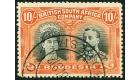 SG163. 1910 10/- Deep myrtle and orange. Superb fine used...