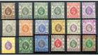 SG117-132. 1921 Set of 18. Superb fresh mint...