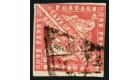 SG13a. 1861 1d Carmine. Very fine used pair...