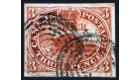 SG8b. 1852 3d Brown-red 'Major re-entry' Very fine used with bea