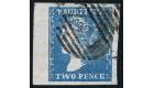 SG43a. 1859 2d Blue. Very fine used with beautiful colour...