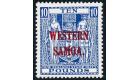 SG194 Variety. 1935 £10 Deep blue. Brilliant fresh U/M mint...