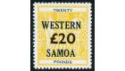 SG194 Variety. 1935 £20 Yellow. Brilliant fresh U/M mint...
