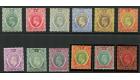 SG33-44. 1907 Set of 12. Superb fresh mint...