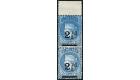 SG40b. 1893 2 1/2d Ultramarine. 'STAMP DOUBLY PRINTED'. Magnific