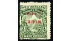 SG3b. 1902 1/2d Green 'Surcharge Inverted' Brilliant fresh mint.