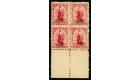 SG1 Variety. 1902 1d Carmine 'Greenish violet' Overprint. Superb