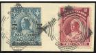 SG65. 1894 1/2d on 2 1/2d Blue. Brilliant fine used on piece...