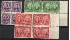 SG271-273. 1927 Set of 3. Brilliant fresh U/M mint blocks of 4..