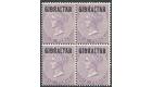 SG6. 1886 6d Deep lilac. Superb fresh mint block of 4...
