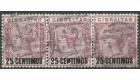 SG17b. 1889 25c on 2d Brown-purple. Broken 'N'. Very fine used..