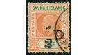 SG18. 1907 1/2d on 5/- Salmon and green. Brilliant fine used...