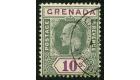 SG66. 1902 10/- Green and purple. Superb fine used with beautifu