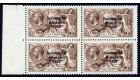 SG83. 1925 2/6 Chocolate-brown. Superb fresh mint marginal block
