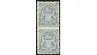 SG85a. 1906 2/6 Bluish grey. 'Vertical Pair' Imperforate Between