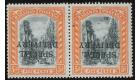 SG S1c. 1916 5d Black and orange. 'Overprint Inverted'. Choice s