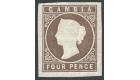 SG2. 1871 4d Pale brown. Superb fresh mint...