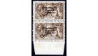 SG86b. 1927 2/6 Chocolate-brown. 'No Accent'. Superb fresh well