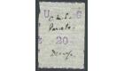 SG38 Variety. 1895 20(c.) Violet. Lower case 'z' at left border.