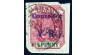 SG2. 1900 1d Rose-red and green Superb used on piece...