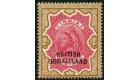SG22a. 1903 2r Carmine and yellow-brown. 'Curved Overprint'. Sup