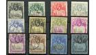 SG10-20. 1924 Set of 12. Superb used...